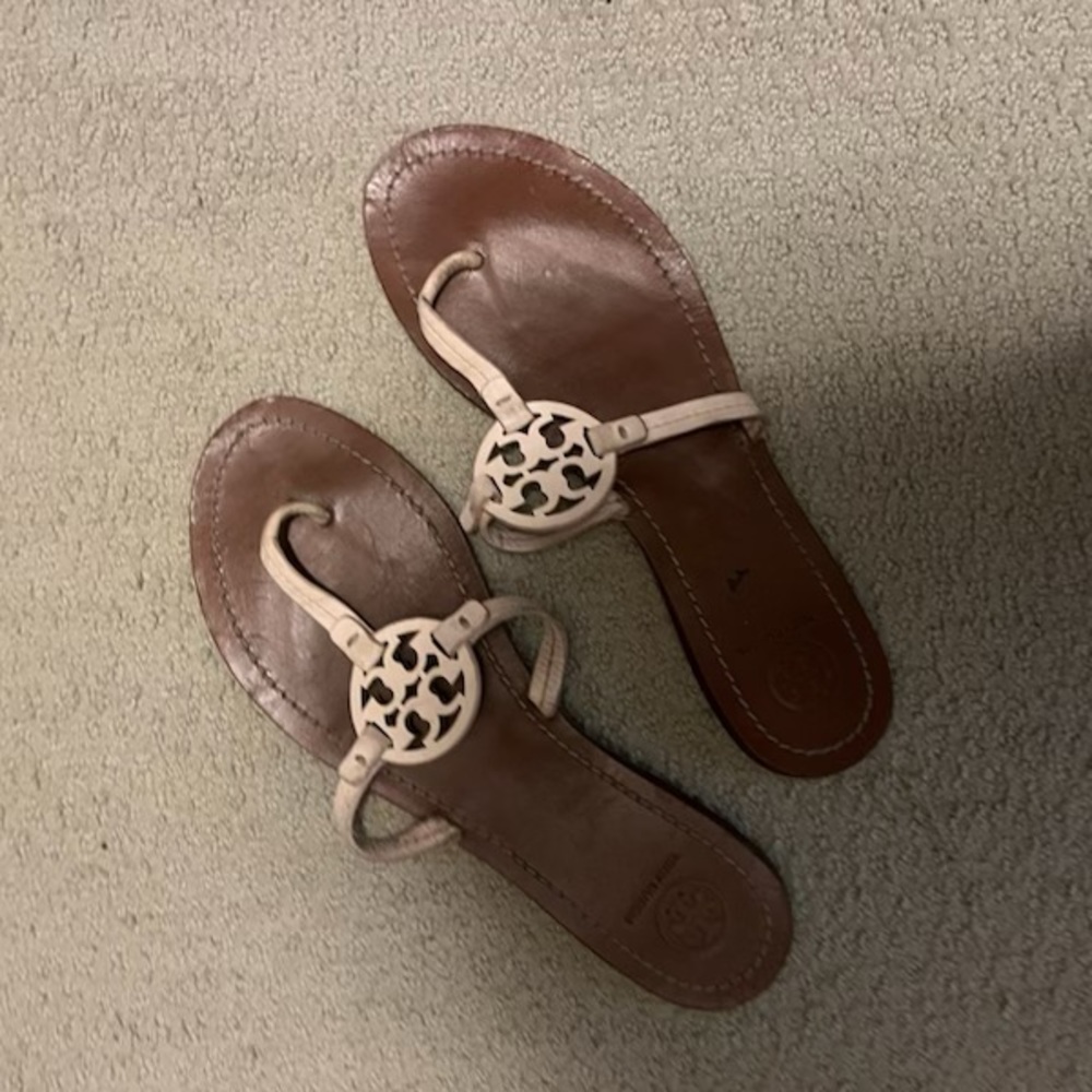 Blush Pink Tory Burch Miller Sandals!!